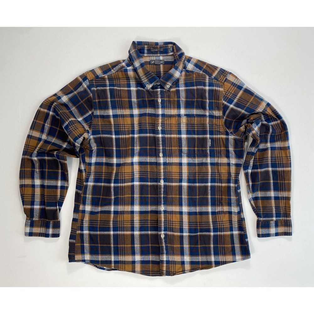 Eddie Bauer Men XL Flannel Shirt Plaid Gorpcore Outdoor Classic Fit Hiking Cabin